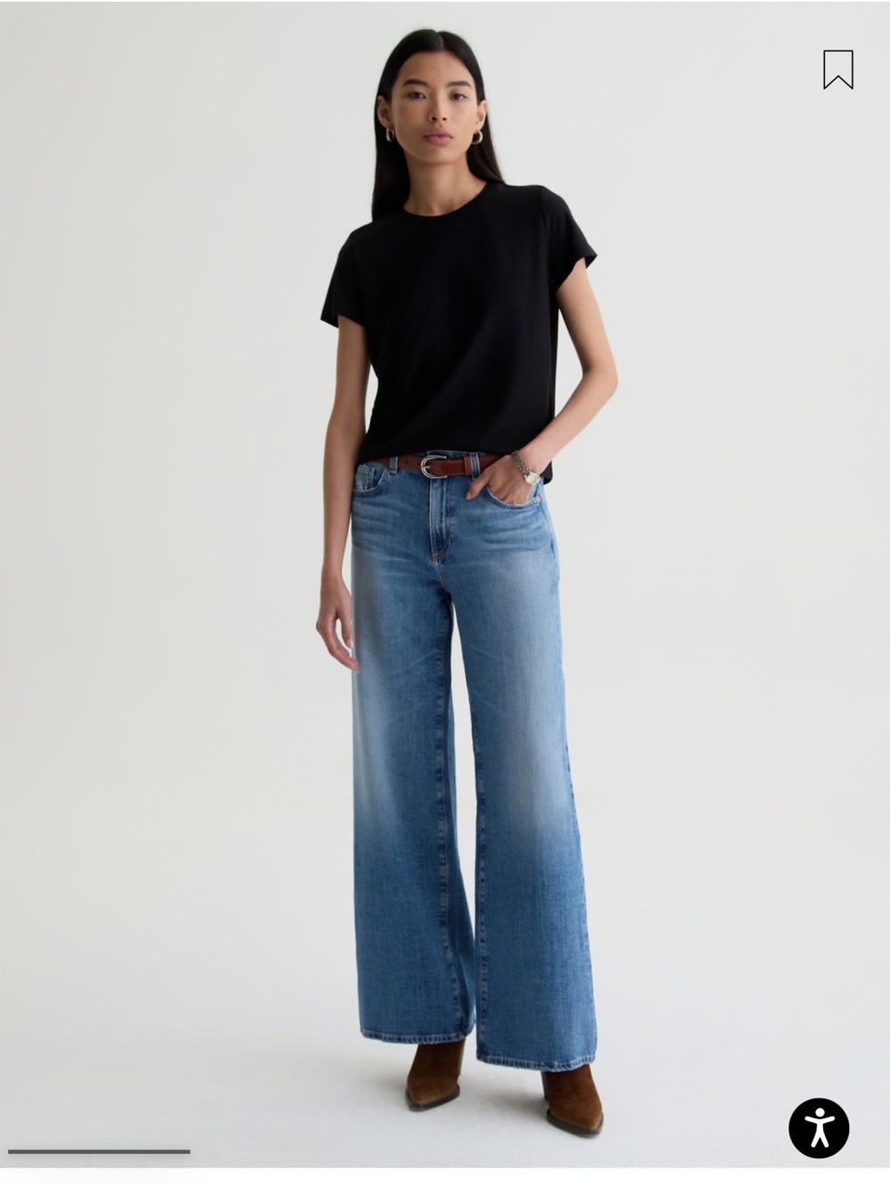 Brand New AG SAIGE WIDE LEG JEANS